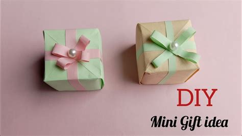 Mini Gift Box Tutorial How To Make Paper Box Easy Gift Box Idea Diy