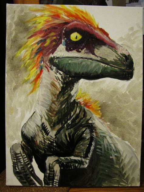 Feathered Velociraptor by TheFranology on DeviantArt