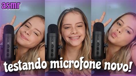 ASMR NOVA CONQUISTA Testando Microfone Novo YouTube