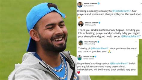 Get Well Soon Champ Cricket Fraternity Prays For Rishabh Pants