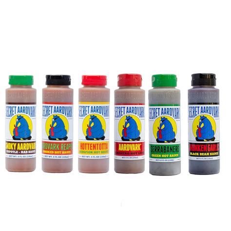 Secret Aardvark Hot Sauce Variety Pack Smokey Chipotle Reaper Red Scorpion