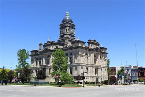 Clinton County Courthouse In Frankfort Indiana 7444 Photograph By Jack