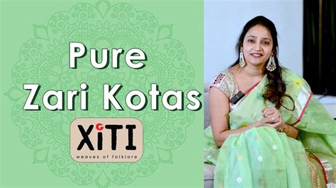 Pure Zari Kota Sarees In Beautiful Colour Combinations Xiti