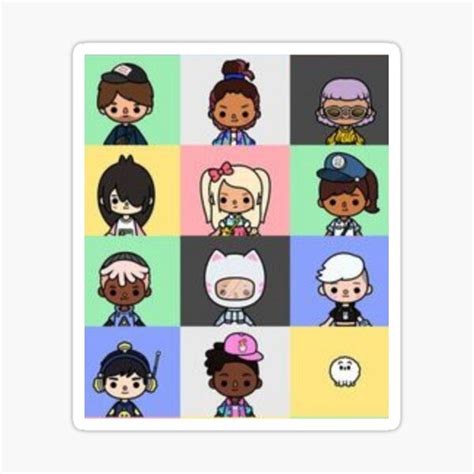 Toca Boca World Sticker For Sale By Masonbibi Redbubble