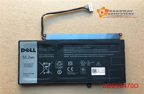 Original Vh Battery For Dell Inspiron Vostro