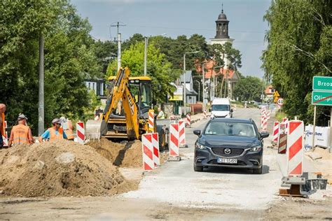 Przebudowa Drogi Brzoza Abiszyn Barcin Nowy Etap Prac Zdj Cia