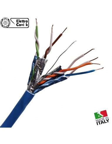 CAVO FTP CAT 6 IN RAME SCHERMATO PROFESSIONALE CAVO DI RETE DRAKA UC400