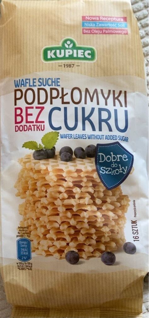 Wafle Suche Podpłomyki Bez Cukru Kupiec