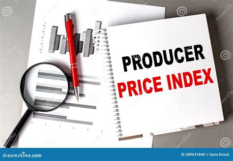 Ppi Producer Price Index Text Written On Notebook With Chart Stock