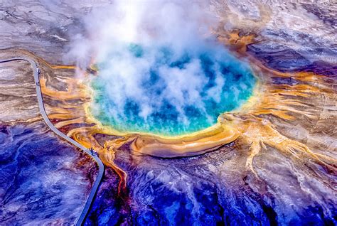 Grand Prismatic Spring Ist Eines Der Bild Kaufen Image