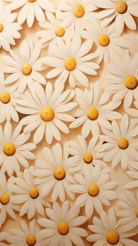 Wallpaper pattern daisy flower petal. | Free Photo Illustration - rawpixel