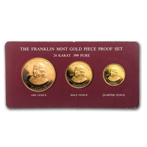 Buy 1979 3-Piece Gold Proof Franklin Mint Set (Ben Franklin) | APMEX