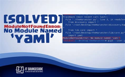 SOLVED ModuleNotFoundError No Module Named Yaml
