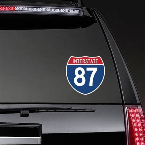 Interstate 87 Sign Sticker