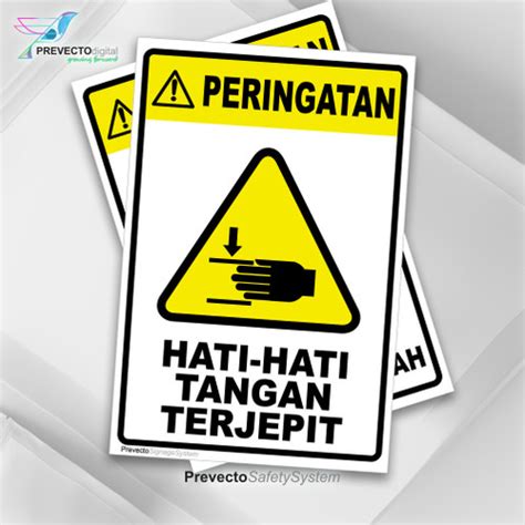 Jual Sticker Safety K3 Sign Hati Hati Tangan Terjepit Jakarta Barat Prevecto Digital Tokopedia