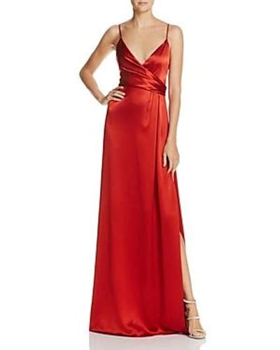 Jill Jill Stuart Sleeveless Satin Slip Gown In Rust Modesens