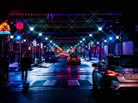 Night City Street Traffic Lights Illumination K Wallpaper Toppng