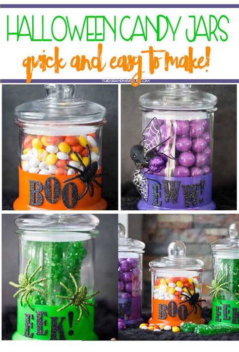 Halloween Candy Jars - TGIF - This Grandma is Fun