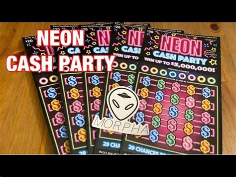 100 Of The New Neon Cash Party Tickets California Lottery Scratchers