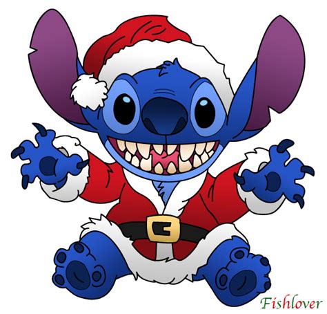 Santa Stitch By Fishlover On Deviantart