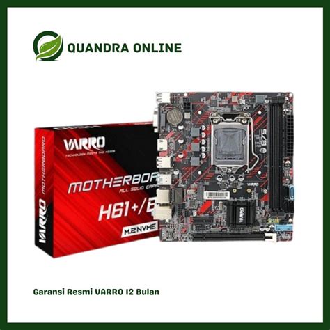 Jual Motherboard VARRO H61 Plus B75 M 2 NVME Mainboard Shopee Indonesia