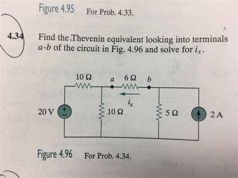 Solved Find The Thevenin Equivalent Looking Into Terminals Chegg