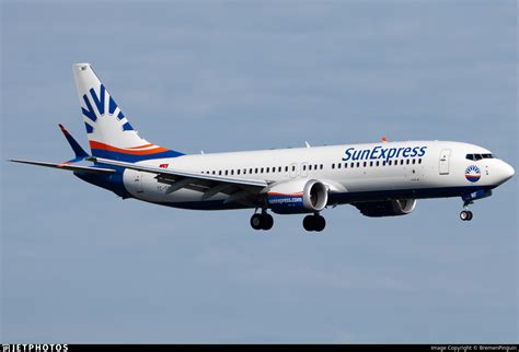 Tc Smf Boeing Max Sunexpress Bremenpinguin Jetphotos