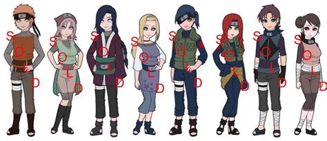 Mixed Konoha Naruto Oc Adoptables Sold Out By Mistressmaxwell On Deviantart Naruto Oc