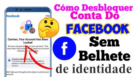 Como Desbloquear Conta Do Facebook Sem Identidade 2022 Desbloqueio De