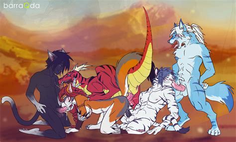 Commission Sulfer S Fox And A Couple O Guys By Barraqda Hentai Foundry