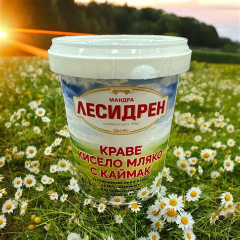 Кисело Краве Мляко с Каймак Лесидрен 4% 0.500гр – Мони 1010 ООД