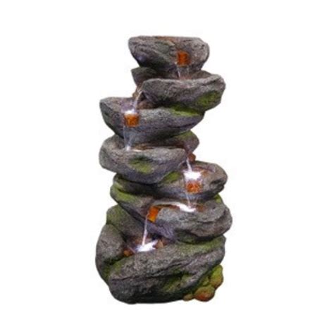 Tranquillity Misthaven Falls Rock Effect Solar Water Feature