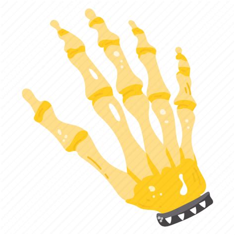 Spooky hand, skeleton, dead hand, bones, fingers sticker - Download on ...