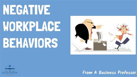 negative workplace behaviors organizational behaviors