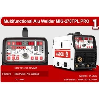 เครองเชอม Multi Function Andeli MIG 270 TPLรน PRO รองรบระบบ MIG