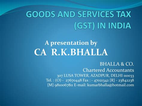 Ppt Goods And Services Tax Gst In India Powerpoint Presentation Free Download Id 1711284