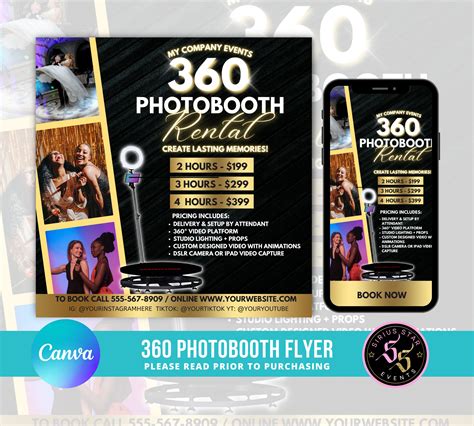 360 Photobooth Flyer Party Flyer Event Flyer Wedding Reception Events Birthday Party Rentals