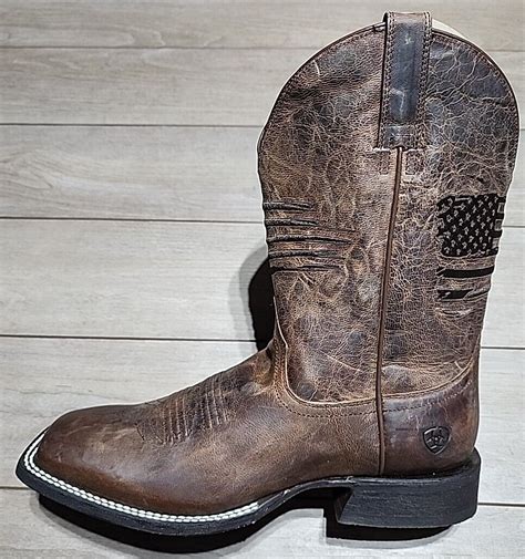 Ariat Men S Circuit Patriot Flag D Western Boot Square Toe