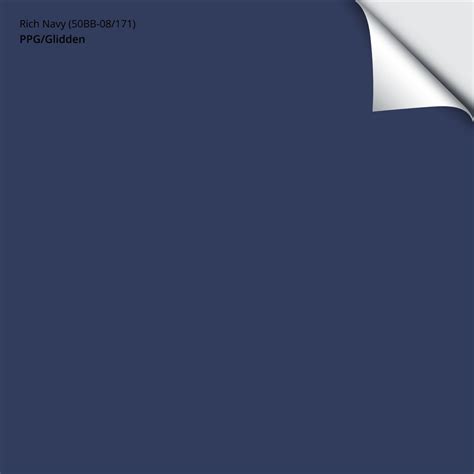 Samplize Match Of PPG Glidden Rich Navy 50BB 08 171 12 In X 12 In