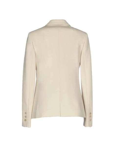 Brunello Cucinelli Cotton Blazer In Ivory White Lyst