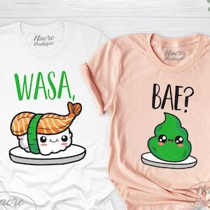 Wasa Bae Shirt Sushi Shirt Funny Sushi Shirt Cute Couple Shirt