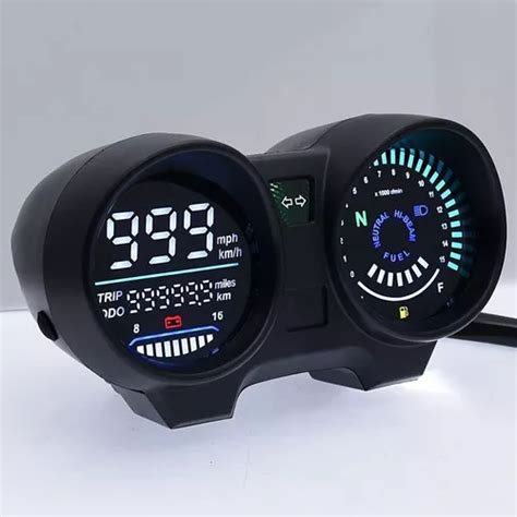 Veloc Metro Digital Led Universal Moto Honda Cafe Racer Yama En Venta