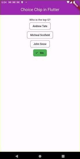 Flutter Choice Chip Mastering The Widget For Dynamic UIs