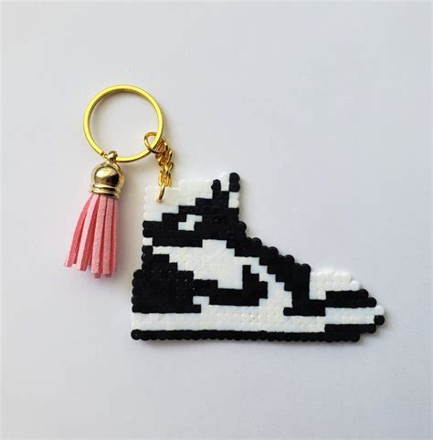 Nike Air Jordan Keychain Hama Bead Perler Bead Pixel Etsy Mini