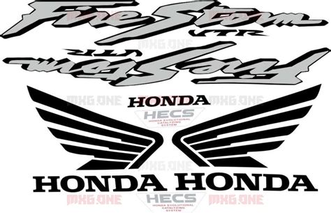 Honda VTR 1000 2000 2001 SP1 GOLD Stickers Set MXG ONE Best Moto Decals