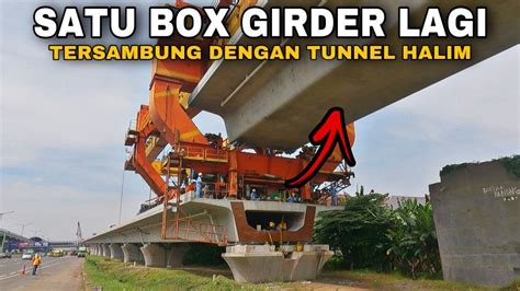 MANTAP SATU BOX GIRDER LAGI LINTASAN KERETA CEPAT AKAN TERSAMBUNG