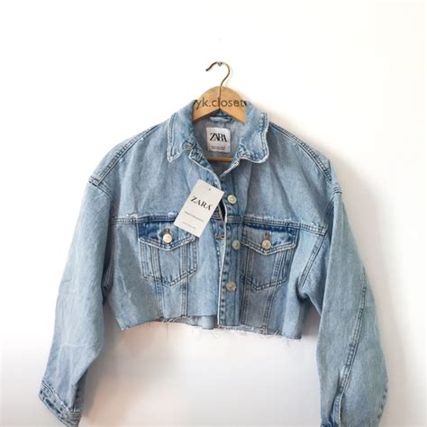 Zara Cropped Denim Jacket Shopee Philippines