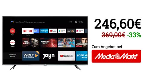 Smarter Fernseher von Xiaomi 43 Zöller bei Media Markt für unter 250