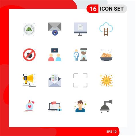 Set Of 16 Vector Flat Colors On Grid For No Prize Internet Place Badges