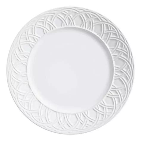 Set Con Platos Planos Cesta Blanca De Cm De Di Metro Mercadolibre